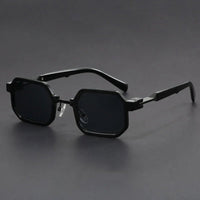Evelyn | Sunglasses Octagon Matte Finish Acetate UV Protection Black