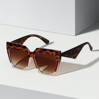 James | Sunglasses Oversized Square Frame UV400 Protection Retro Leopard