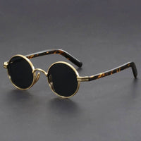 Olivia | Sunglasses Retro Round Metal Frame UV400 Protection Gold