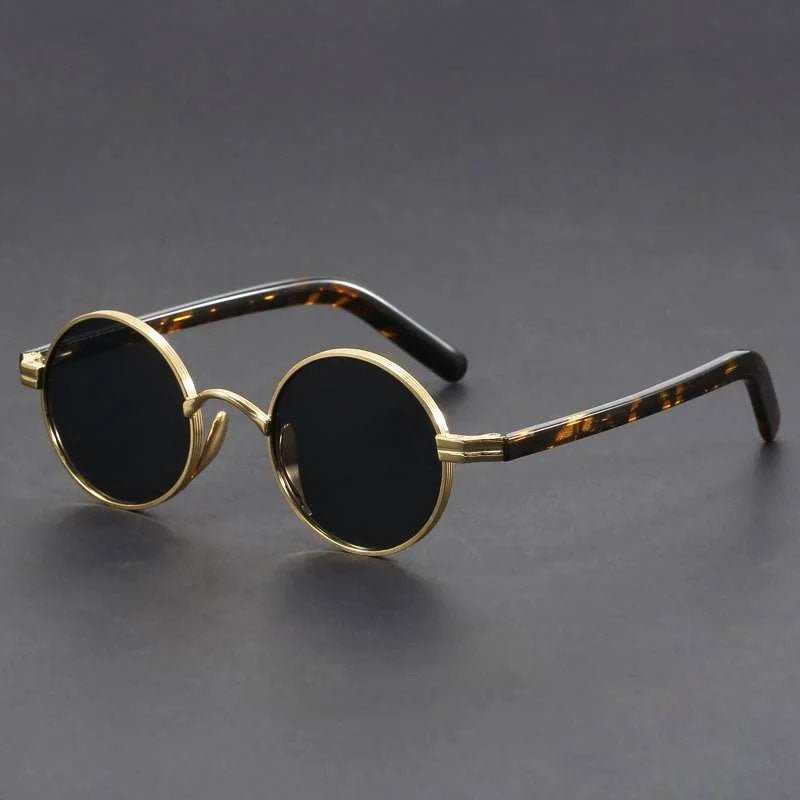 Olivia | Sunglasses Retro Round Metal Frame UV400 Protection Gold