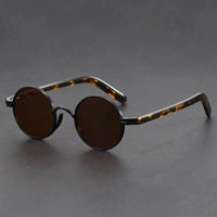 Olivia | Sunglasses Retro Round Metal Frame UV400 Protection Black