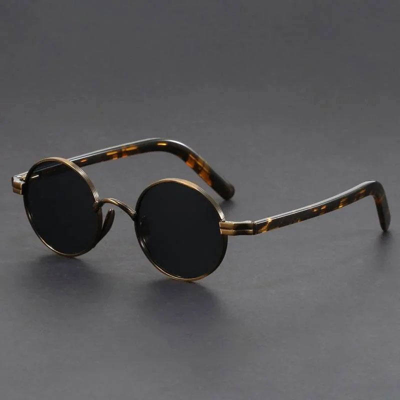 Olivia | Sunglasses Retro Round Metal Frame UV400 Protection Gray
