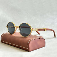 Daniel | Sunglasses Round Gold Frame Designer UV400 Protection Golden Goose