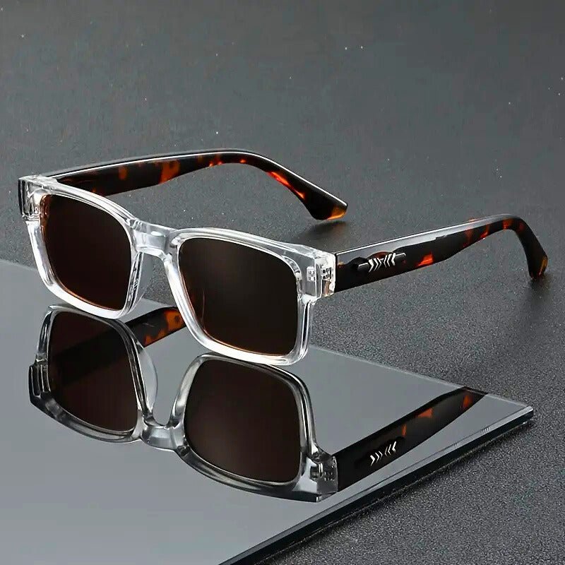 James | Sunglasses Square Tortoiseshell Acetate UV400 Protection Amber
