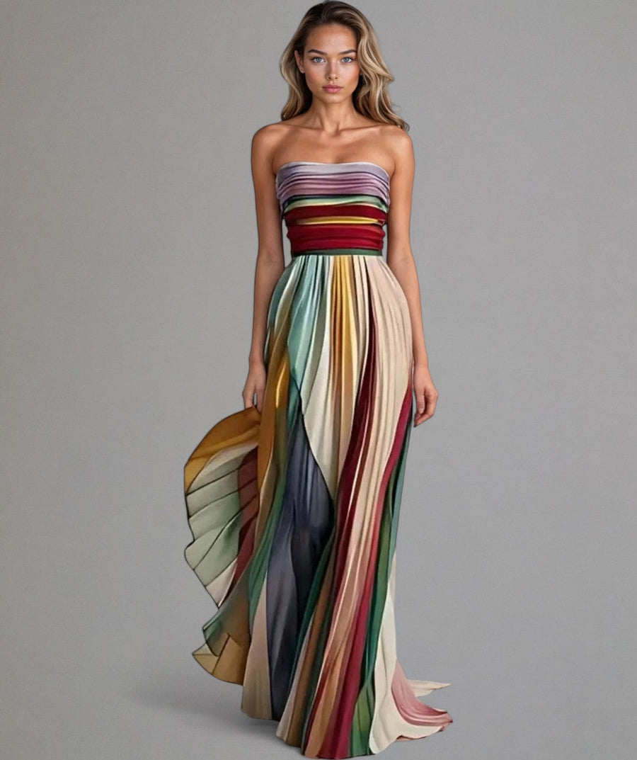 Alice - Effortless Strapless A-Line Dress