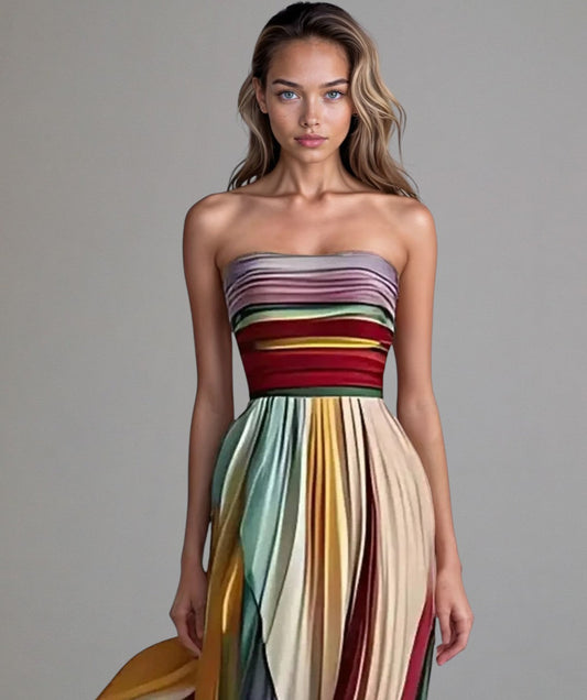 Alice - Effortless Strapless A-Line Dress