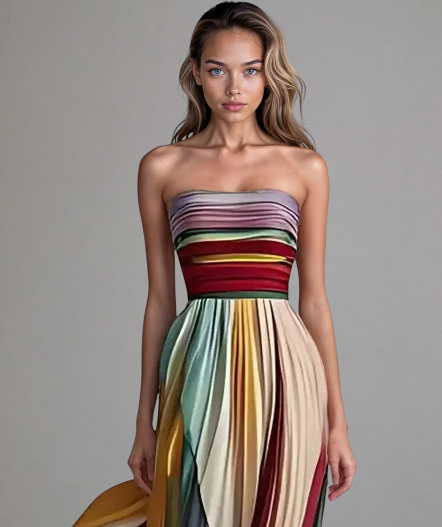 Alice - Effortless Strapless A-Line Dress