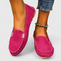 Sybilla | Women's Pink Slip-On Loafers