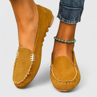 Sybilla | Women's Pink Slip-On Loafers