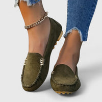 Sybilla | Women's Pink Slip-On Loafers