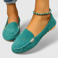 Sybilla | Women's Pink Slip-On Loafers