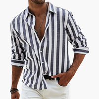 Sylvan | Men's Striped Long Sleeve Button-Down Shirt