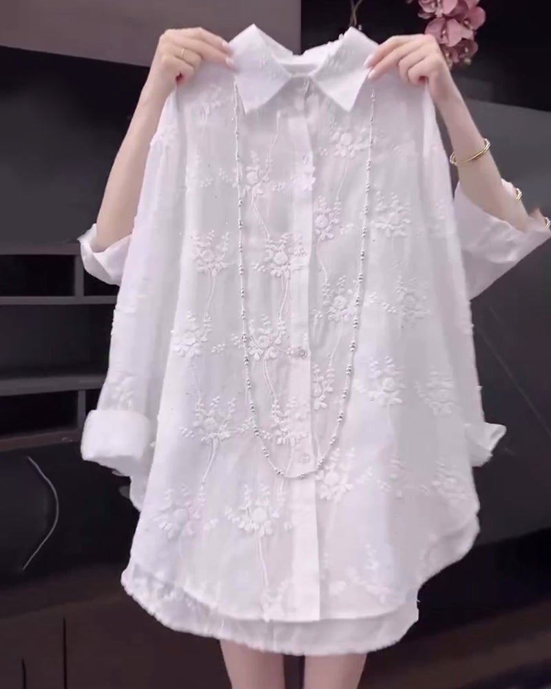 Tabitha | Women's Embroidered Long Sleeve Blouse