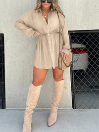 Tamsin | Women's Long Sleeve Button Down Shirt Dress