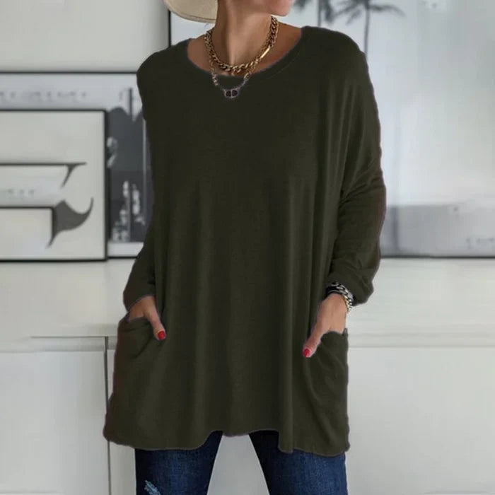 Tamsin | Women's Oversized Long Sleeve Tunic Top