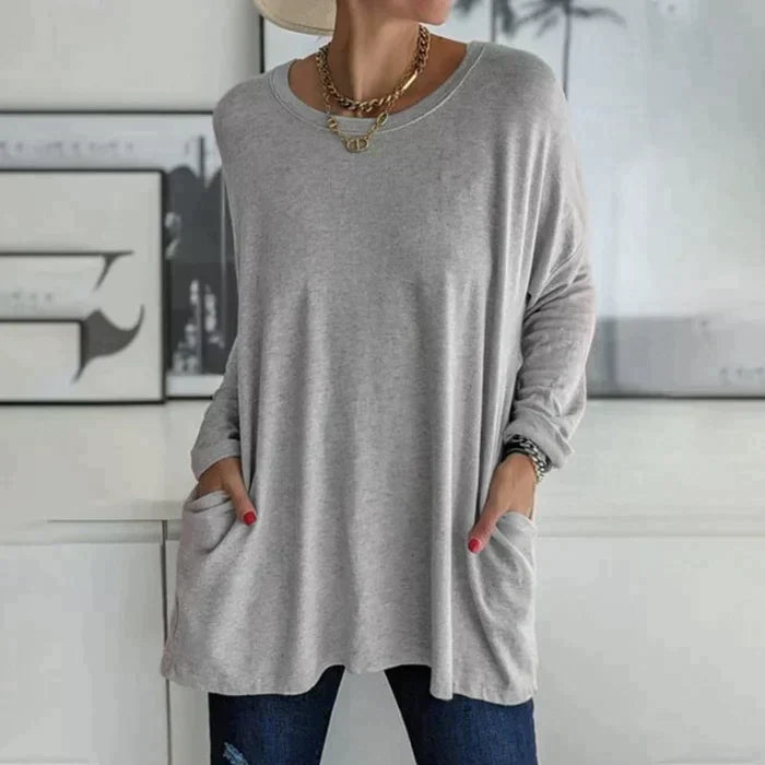 Tamsin | Women's Oversized Long Sleeve Tunic Top