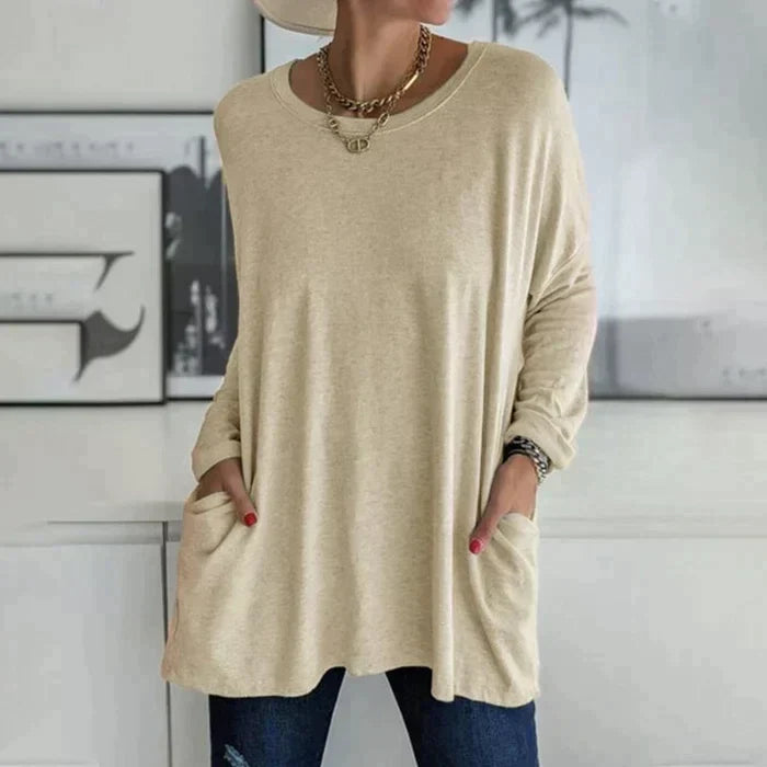 Tamsin | Women's Oversized Long Sleeve Tunic Top