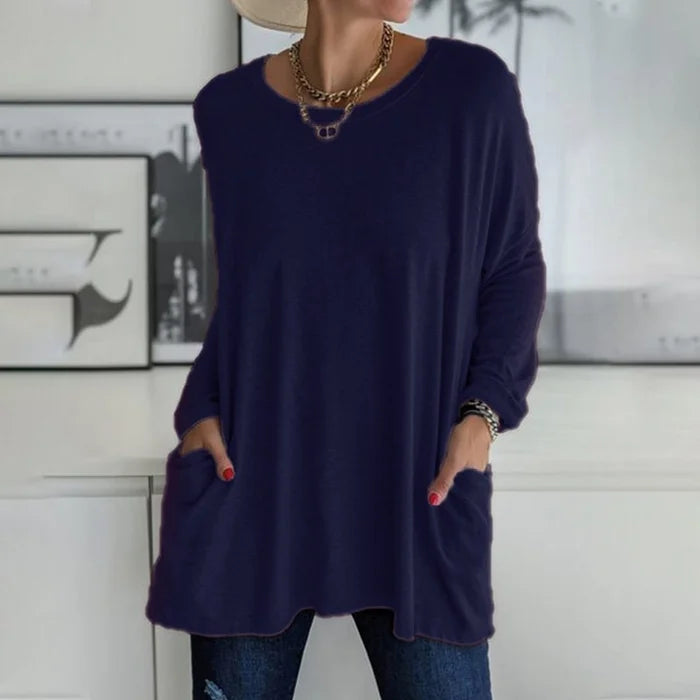 Tamsin | Women's Oversized Long Sleeve Tunic Top