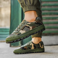 Tavian | Men's Camo Low Top Lace-Up Sneaker