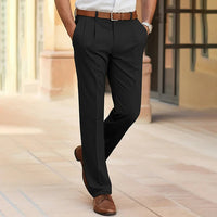 Tavish | Men's Pleated Straight Leg Dress Pants