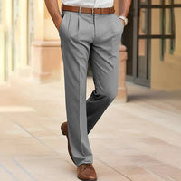 Tavish | Men's Pleated Straight Leg Dress Pants
