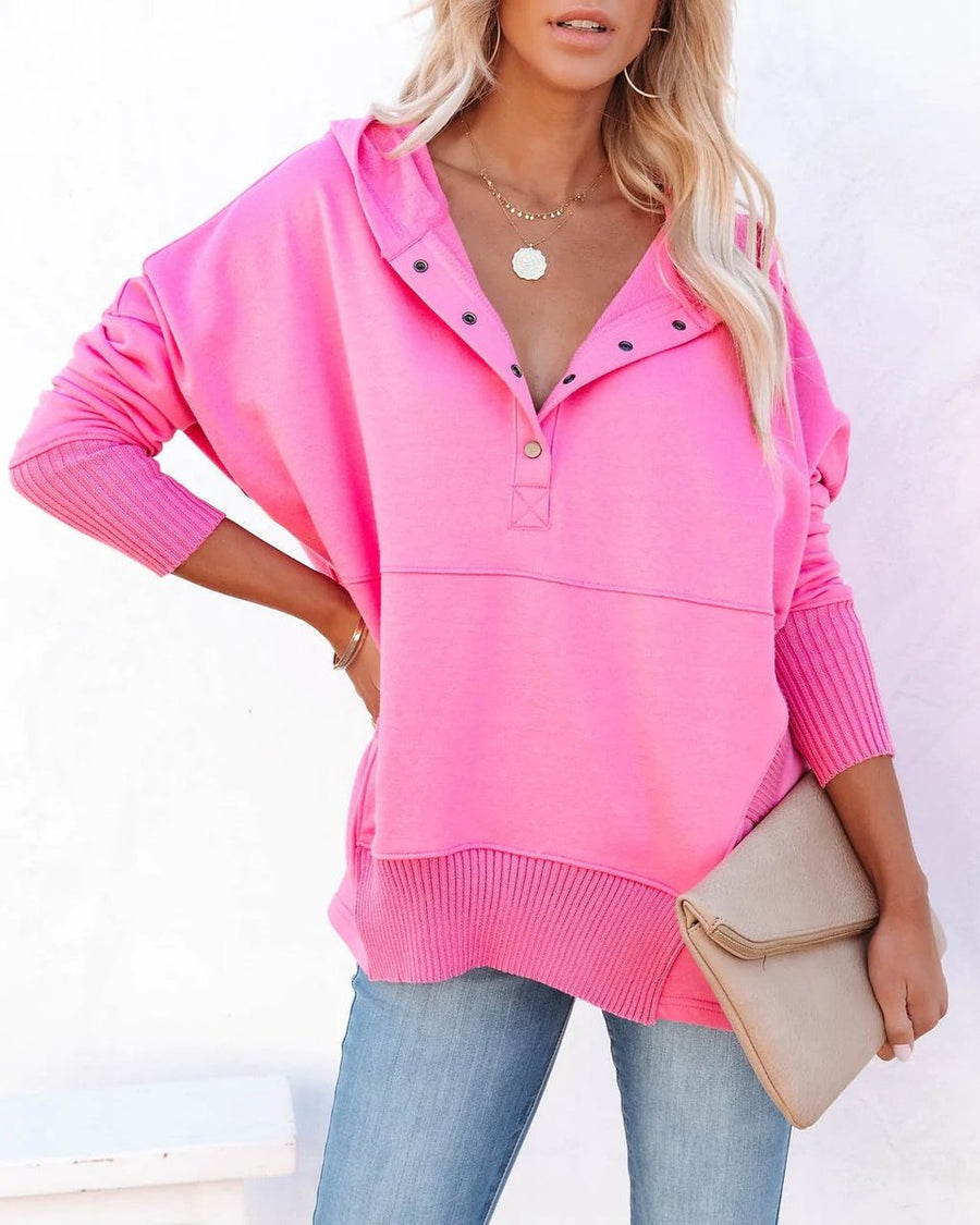 Tessaly | Women's Oversized Long Sleeve Hoodie Tunic