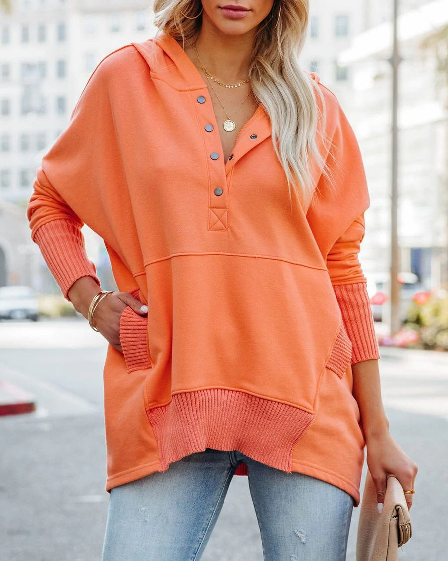 Tessaly | Women's Oversized Long Sleeve Hoodie Tunic
