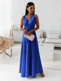 Thalia | Women's Sleeveless Wrap Maxi Dress