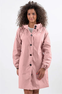 Barbara | Oversized Water-Resistant Windbreaker Pastel Pink