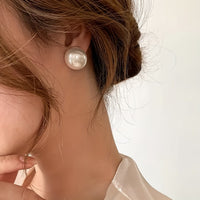 Lucienne – Statement Pearl Stud Earrings