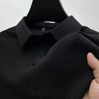 Theron | Men's Textured Short Sleeve Polo Shirt
