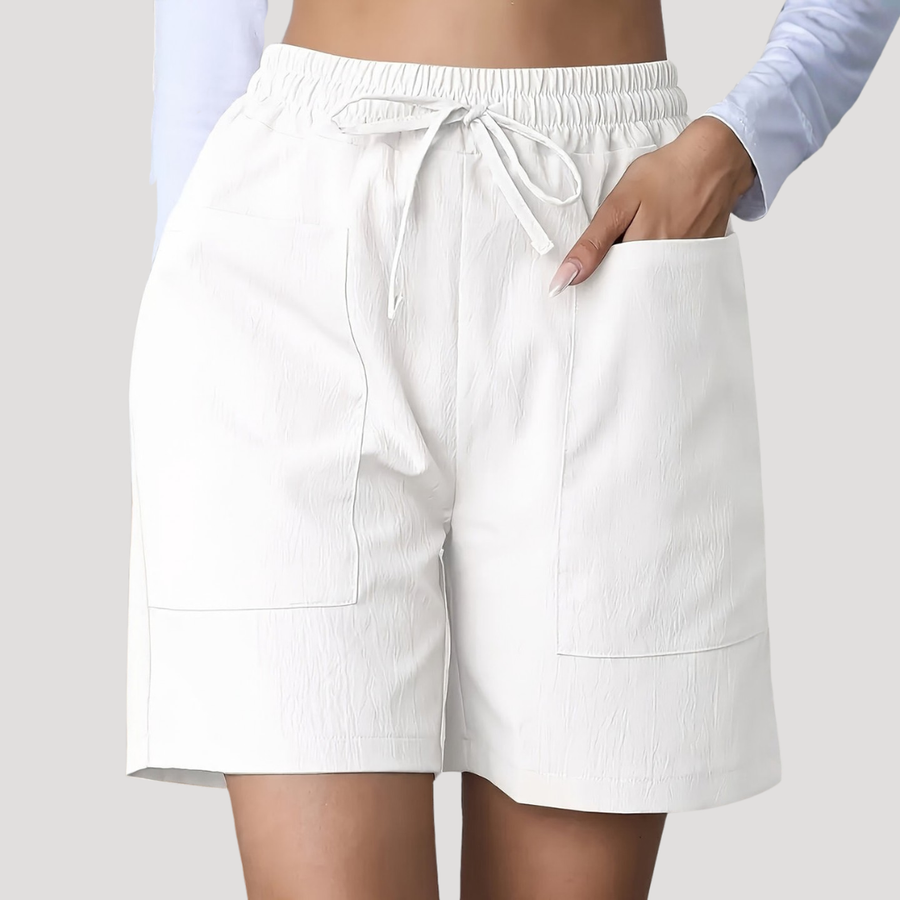 Thessaly | Women's Casual Drawstring Elastic Waist Shorts