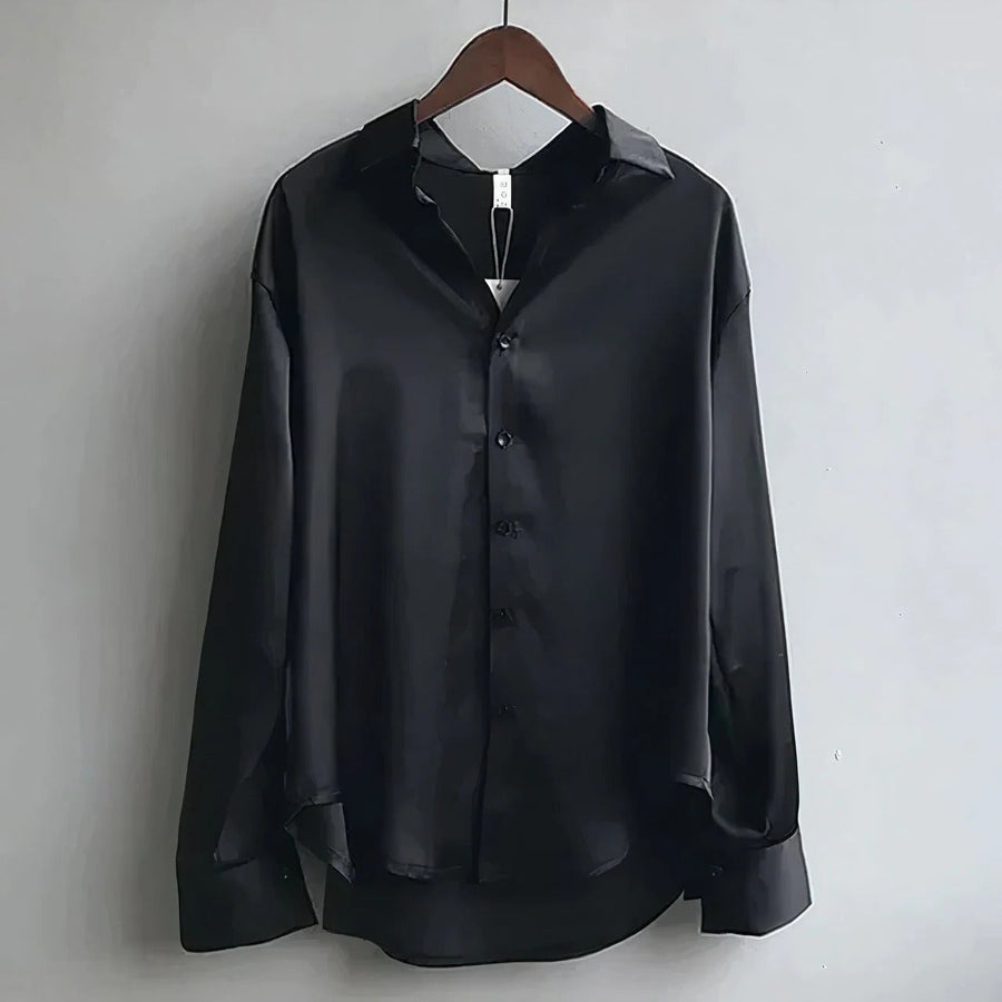 Thessaly | Women's Collared Long Sleeve Button Down Blouse