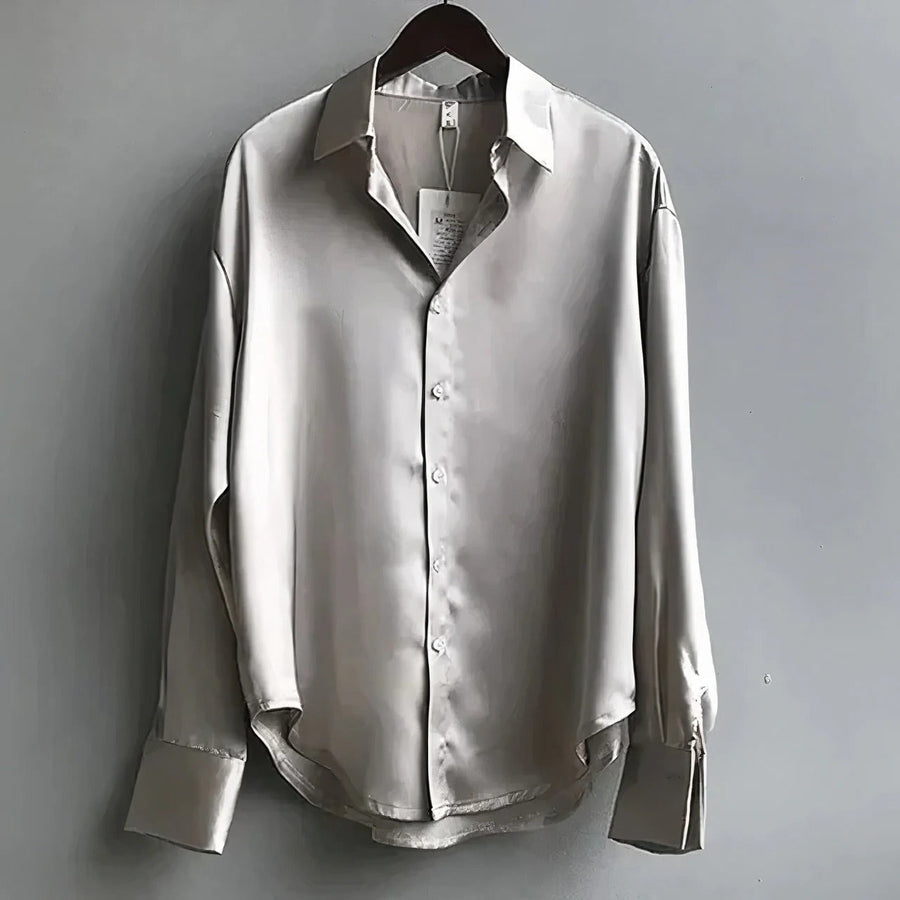 Thessaly | Women's Collared Long Sleeve Button Down Blouse