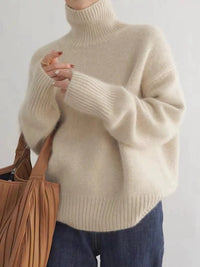 Thessaly | Women's Mock Turtleneck Long Sleeve Sweater