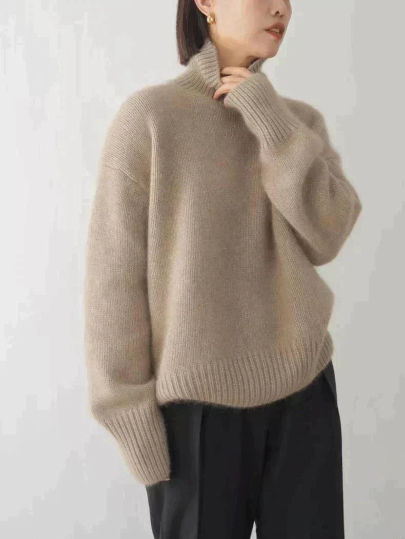 Thessaly | Women's Mock Turtleneck Long Sleeve Sweater