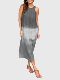 Thessaly | Women's Tie Dye Sleeveless Midi Dress