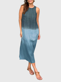Thessaly | Women's Tie Dye Sleeveless Midi Dress