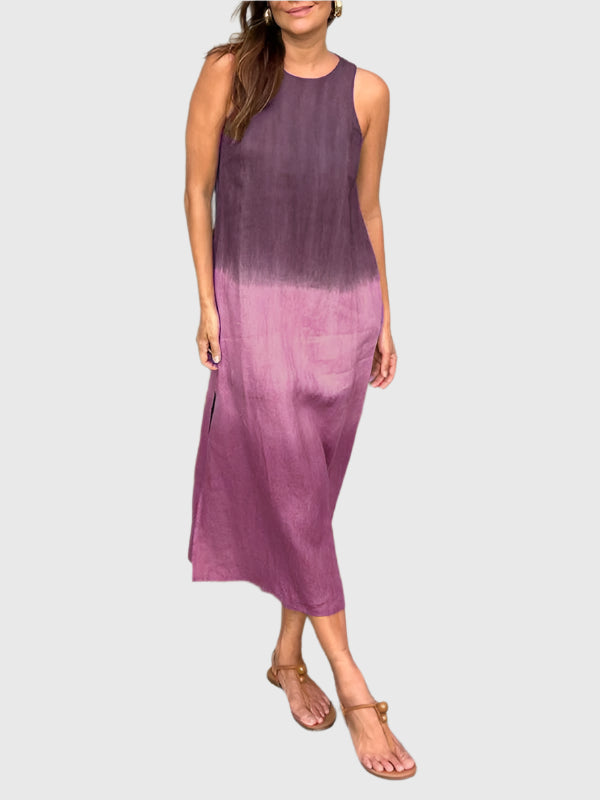 Thessaly | Women's Tie Dye Sleeveless Midi Dress
