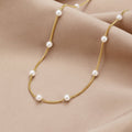 Jovienne – Timeless Pearl Gold Necklace