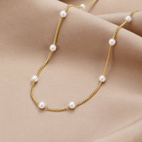 Jovienne – Timeless Pearl Gold Necklace