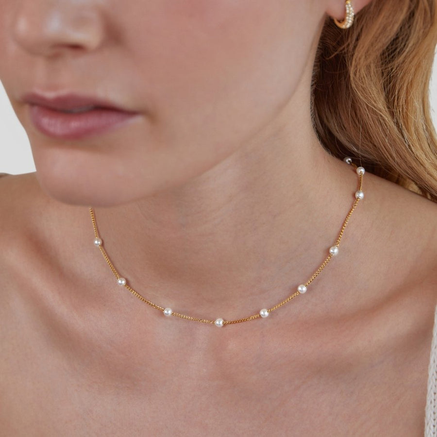 Jovienne – Timeless Pearl Gold Necklace
