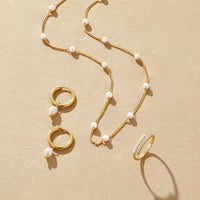 Jovienne – Timeless Pearl Gold Necklace
