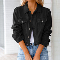 Tivona | Women's Cropped Jean Jacket