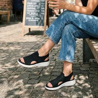 Niamh – Breathable Platform Knit Sandals