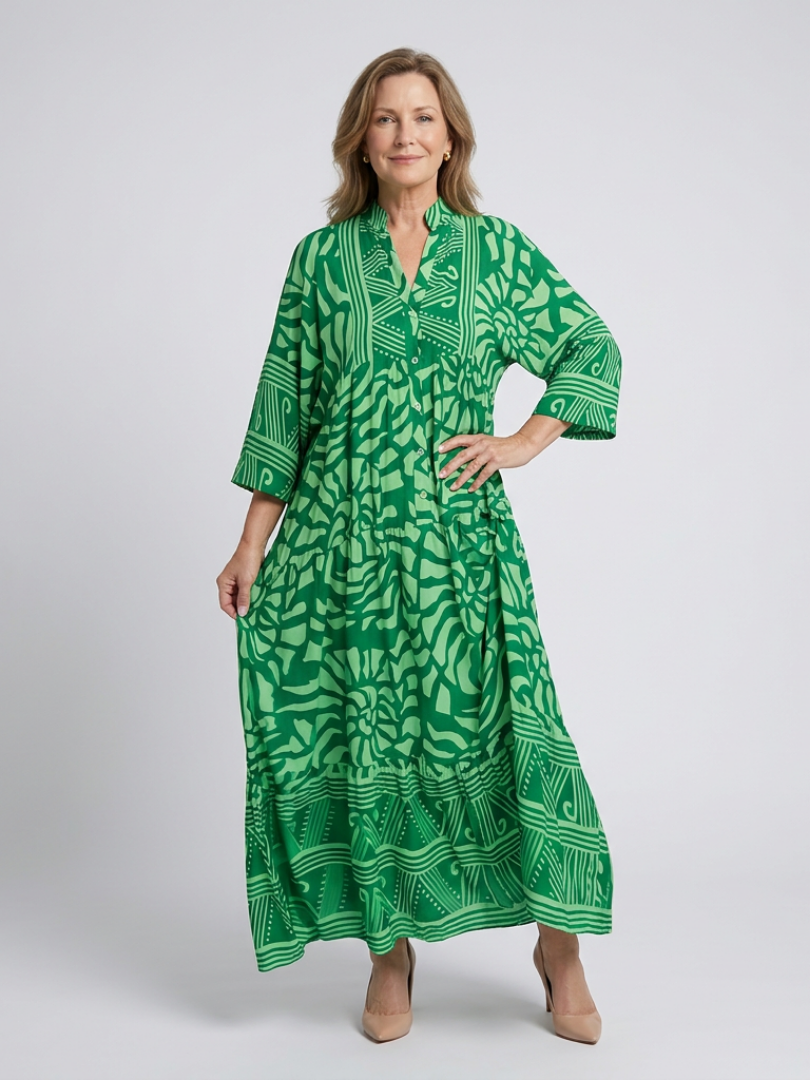 Harriet – Button-Front Midi Dress