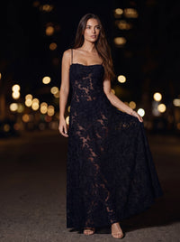 ZARA MAXI DRESS Black back