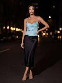 NORA TOP Blue front
