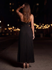 SIENNA MAXI DRESS Midnight Noir back