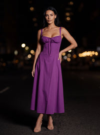 CAROLINE MAXI DRESS Purple front